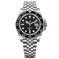 Fashion Mens Watches Luxury GMT Master Style Quartz Watch Stainless Steel Date Casual Business Wrist