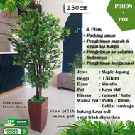TERLARIS #1 Pohon Plastik Besar Tinggi Maple Jepang Hijau 150
