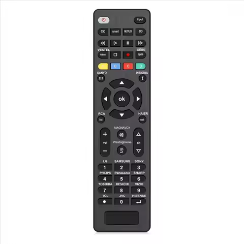 Universal Remote Control for Samsung LG Vizio TCL Sony Insignia Sharp Philips Panasonic JVC Hisense 
