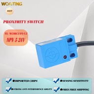 Square flat shell proximity switch TL-W5MC1 P1 C2 TL-W5MB1 TLW5MD1 D2 3MC1 three wire NPN normally o