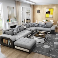 โซฟาห้องรับแขก living room sofa โซฟาโมเดิร์น โซฟาครอบครัว โซฟาเข้ามุม 7 ที่นั่ง รุ่น joyful s2