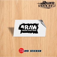Raw ORGANIC SUPPORT DRINK Stickers Cutting Stickers