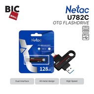 Netac OTG Flashdisk US18 USB 3.2 + Type-C Dual Flash Drive 32GB/64GB/128GB/256GB Flash Disk up to 11