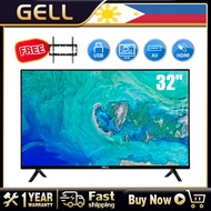 （Free Bracket）GELL 32inches Not Smart TV flat tv LED TV flatscreen tv on sale Multiport HDMI AV USB