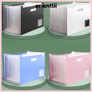 ORIENTLIIY File Storage Box, Retractable Accordion Bag Portable Test Paper Storage Folder, Multi-lay