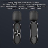 Louisfashion Wireless Lavalier Microphone For Live Streaming//Facebook Live Plug And Play Portable W