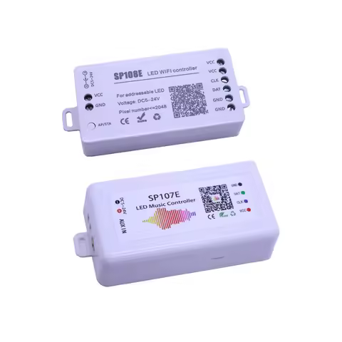 SP105E SP108E Magic Controller Bluetooth DC5-24V 2048 Pixels for WS2811 2812 2801 6803 IC LED Strip 