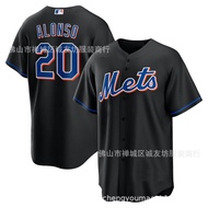 Same Day Delivery!!Mets 20 Black Alonso Embroidered baseball Uniform Jersey MLB baseball Jersey