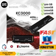 SSD NVMe Kingston KC3000 PCIe 4.0 NVMe M.2 SSD NVMe M.2 SSD (512GB / 1024GB / 2048GB / 4096GB) Fast Windows boot up