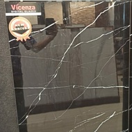 Granit Vicenza 60x60 Glazed Hitam Motif GL6615 Grade A