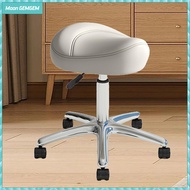 Moon GEMGEM Saddle Stool SPA Salon Stool Nail Beauty Pulley Work Chair Rolling Chair for Step Stool 