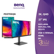 BenQ PD2706QN｜Professional Design Monitor｜27-inch｜4K UHD IPS｜ DisplayHDR 400｜90W Power Delivery