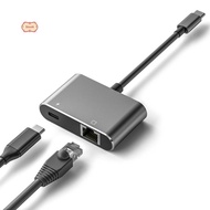 1000Mbps USB C toEthernet Adapter PD3.0 Type-C Charging Port Network Adapter Type C toRJ45 Network L