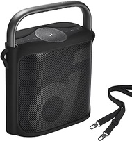 Hzycwgone Silicone Case for Soundcore Motion X500 Bluetooth Speaker,for Anker Soundcore Motion X500 Carrying Skin Shoulder Bag Accessories(Black)