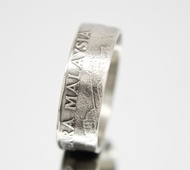 馬來西亞硬幣戒指 50 Sen 1989-2011 男士硬幣戒指 女士硬幣戒指