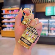MESIN GANTUNGAN Kasino Mini Machine Keychain Casino Slot Stress Relief Toy School Bag Accessories Mo