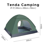 PROMO!! Tenda Camping Kapasitas Luas 3-4 Orang Tenda Gunung Camo Model Dome Loreng Outdoor Indoor