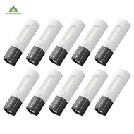 [Jocestyle Mall]10PCS XPE COB FLAGHTLIGHT 1200MAH ค่ายไฟฉายค่ายไฟฉาย Power Bank Ultra Bright LED Tor