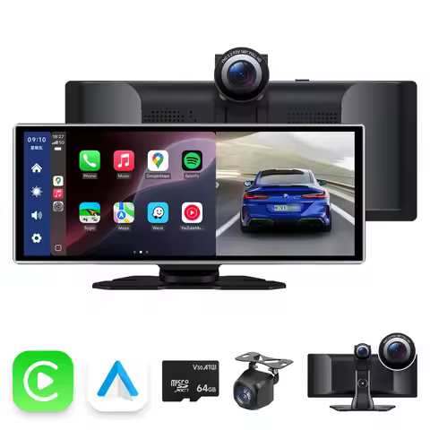 JIUYIN 4K HD DVR11.26 inch Universal Car Radio Multimedia Navigation Wireless CarPlay Apple Android 