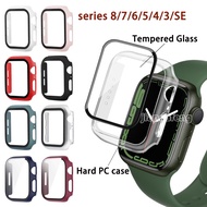 HD screen protector Hard PC protection case For Apple watch Series 9 8 7 SE 6 5 4 3 Ultra iwatch 40m