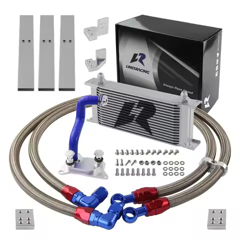 Oil Cooler AN8 8-AN 13 /16 Rows Kit for VW Golf MK7 GTI/R VII 2.0L Audi A3/S3 8V Tiguan Skoda Octavi