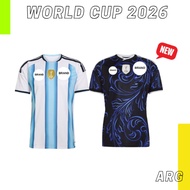 (NEW) Argentina_Home Away Messi Kit World Cup 2026 Football Jersey Kit Jersey Murah Kualiti Bola Sep