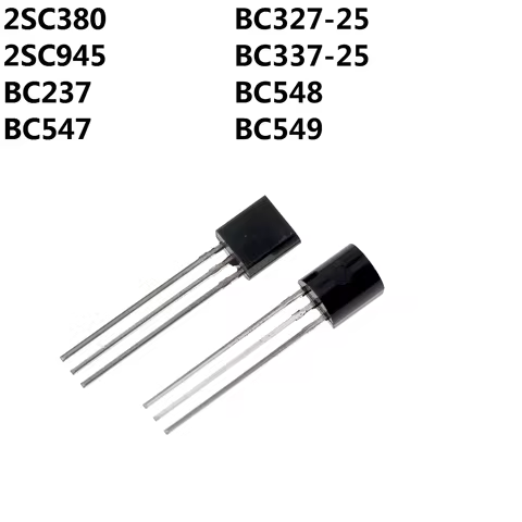 200PCS 2SC380 2SC945 BC237C BC327-25 BC337-25 BC547 BC548 BC549 triode transistor TO-92 DIP