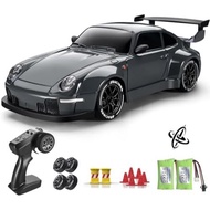 RC Drift Car Pro Upgraded with Gyro, 1:24 Full Proportional Remote Control Car, 25KM/H 4WD High Spee