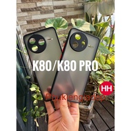 Xiaomi Redmi K80, K80 Pro, K80 Ultra matte case with flexible edges, hard back (black)