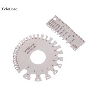 coagulatelove 0-36 Round AWG SWG Wire Gauge Thiness Ruler Gauge Diameter Stainless Steel Measurer To