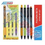 Pulpen Beta Joyko [BP-207/12 pcs] / Ballpoint Pena Pen [0.7 mm/1 Pack]