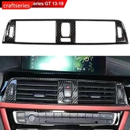 CRAFTSERIES Carbon Fiber Car Central Air Vent Outlet Frame Cover Trim ABS For BMW 3 4 Series GT 13-1
