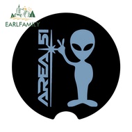 EARLFAMILY 13cm Area 51 Warning Sign Car Stickers Waterproof Racing Drifting Bumper Windows Vinyl De