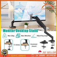 【SG Seller】Computer Monitor Desk Mount Monitor Arm Gas Spring Monitor Arm For 13-34 Inches