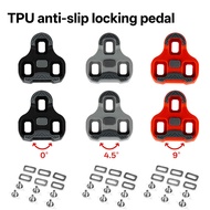 Road bicycle self-locking pedal lock plate 4.5 degrees 0 degrees 9 degrees compatible with LOOK KEO 
