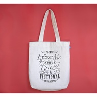 Grieve A Fictional Character Tote Bag | Funny Tote Bag | Bookish Tote Bag | Gift For Book Lover