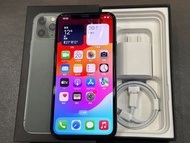 IPhone  11  Pro  夜幕綠   256g   5.8吋   (IOS:17.4）原盒、附20瓦、 原屏、原彩顯示、IMEI及序號都正常、外觀漂亮無明顯損傷、 無重摔無故障無泡水。所有功能正常、效能順暢、已貼滿版保護貼。 電池健康度🔋100%（已更換全新純鈷電芯、可顯示健康度。）