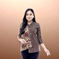 Atasan Batik Wanita - Blouse Batik Kombinasi - Ranting