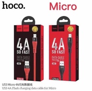 สายชาร์จ 5A HOCOรุ่นU53 ฟาสชาร์จ 4A/5A ยาว1.2เมตร สำหรับ Lightning / Micro USB / Type-C