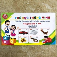 Bộ thẻ học thông minh song ngữ 16 chủ đề Song ngữ (416 thẻ)