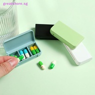 greatshore  3 Grids Mini Pill Case Plastic Travel Medicine Box Cute Small Tablet Pill Storage Organizer Box Holder Container Dispenser Case  SG
