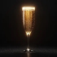 Champagne Glass with Glass Legs Unique Cute Skinny High Durable Thick Heat Resistant 180ML Capacity 