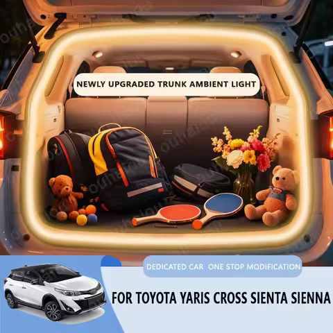 For Toyota Yaris Cross Sienta Sienna trunk light modification light Atmosphere lights White warm whi