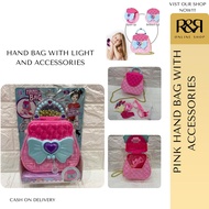 Girls Toy Set,Accessories for Bag,Fancy Light,Toy Pink Hand Bag with Complete Accessories Set with Fancy Lights,Bag,Toys for Girls,Girls Toys,Accessories,Hand Bag,Bag Girls,Bag Accessories,For Girls,Accessories for Girls,Toy Set,Light Toys,Bag Set,Toy Bag