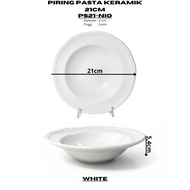 21CM Ceramic Pasta Plate (1PCS) By Indo Keramik Pasta Plate Quality Pasta Plate /PS21-NIO