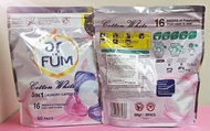 紡優美5合1洗衣珠50粒(爽身粉味)
ar FUM 5in1 Laundry Capsules 
(Cotton White, 可2-10包)
