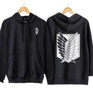 AOT anime hoodie jumper jacket - ATTACK ON TITAN LOGO V2 - Free Stickers