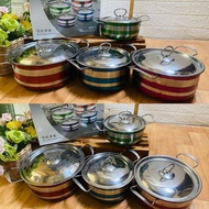 Panci Warna Warni Stainless Steel 4 Susun / Panci BAhan Stalis stell / Panci Termurah BIsa COD