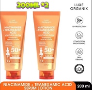 [SALE] LUXE ORGANIX Niacinamide + Tranexamic Acid Youthful Glow Whitening Serum Lotion SPF50+