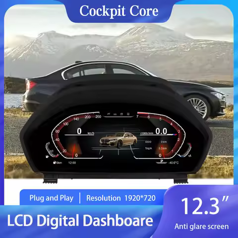 12.3'' 1920*720P LCD Digital Dashboard Panel Cluster For BMW 3 4 Series F30 F31 GT-F34 F32 F33 F36 V